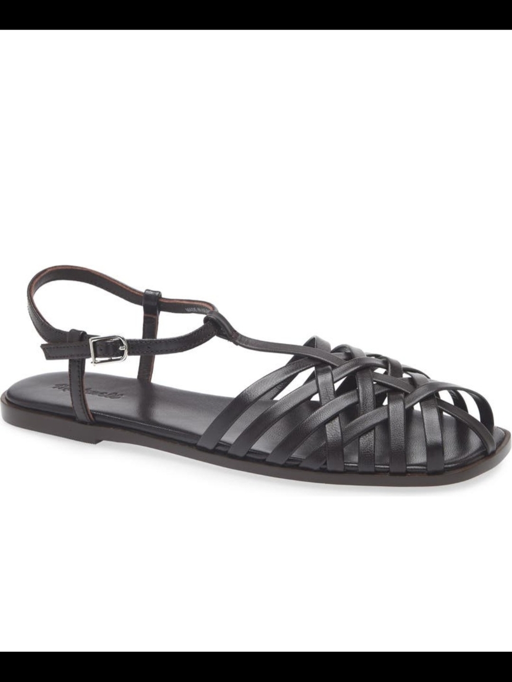 Madewell Woven Sandals Carob Dark Brown - Picture 2 of 4